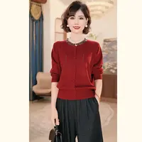 【秋】年轻妈妈秋时尚洋气2025新款洋气中老年针织上衣服