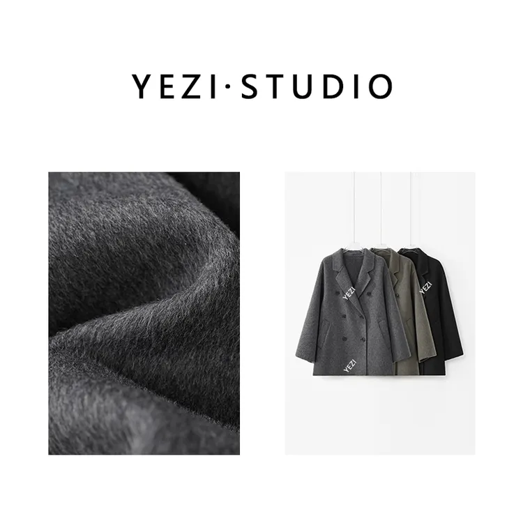 【人生大衣中长款】骆驼.绒爆款平驳领经典落肩双排扣大衣25309028