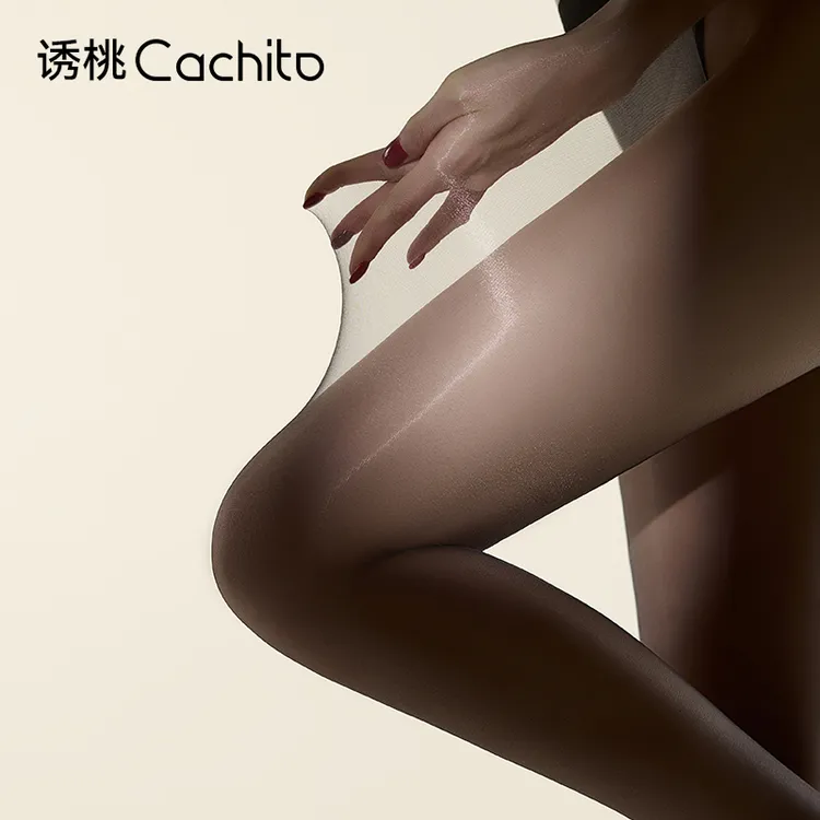 Cachito诱桃极光袜丝滑舒适薄款美腿夏季纯色袜子光腿神器性感风