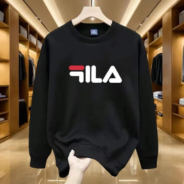 秋冬季新款时尚潮流印花卫衣男士时尚套头圆领长袖休闲百搭上衣