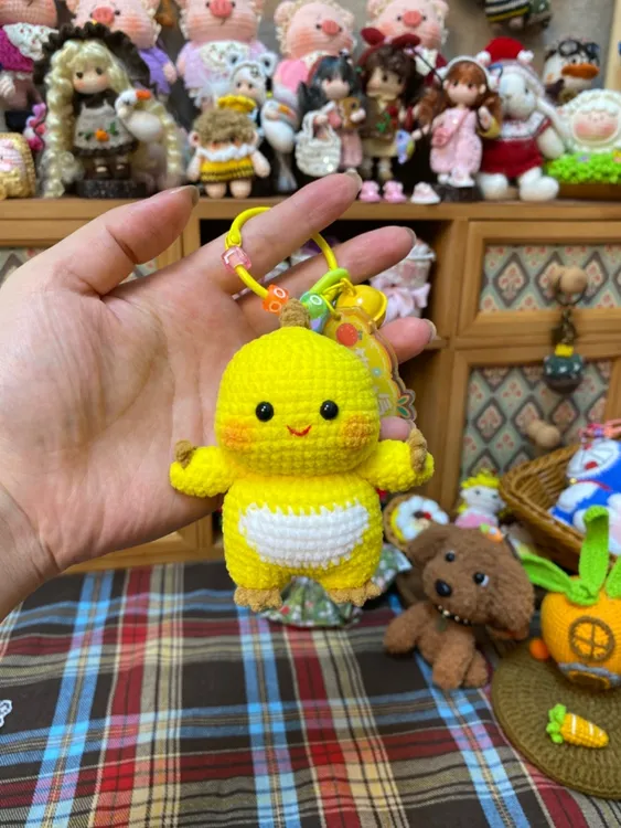 「成品」手工编织小玩偶超萌毛线钩织奶龙挂饰卡通可爱手作挂件包邮