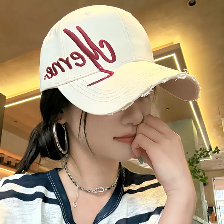 2025新款帽子女大头围字母刺绣棒球帽宽檐显脸小百搭时尚鸭舌帽男