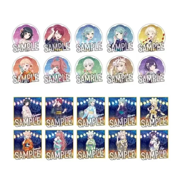 BangDream 邦邦 joysound联动ktv浴衣吧唧徽章色纸（代拆）乐奈初华