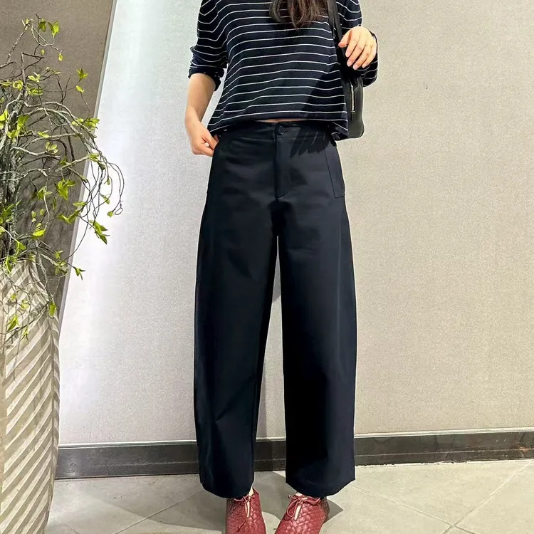 宇姐精选 3567 新款女性高腰透气休闲镰刀裤宽松显瘦