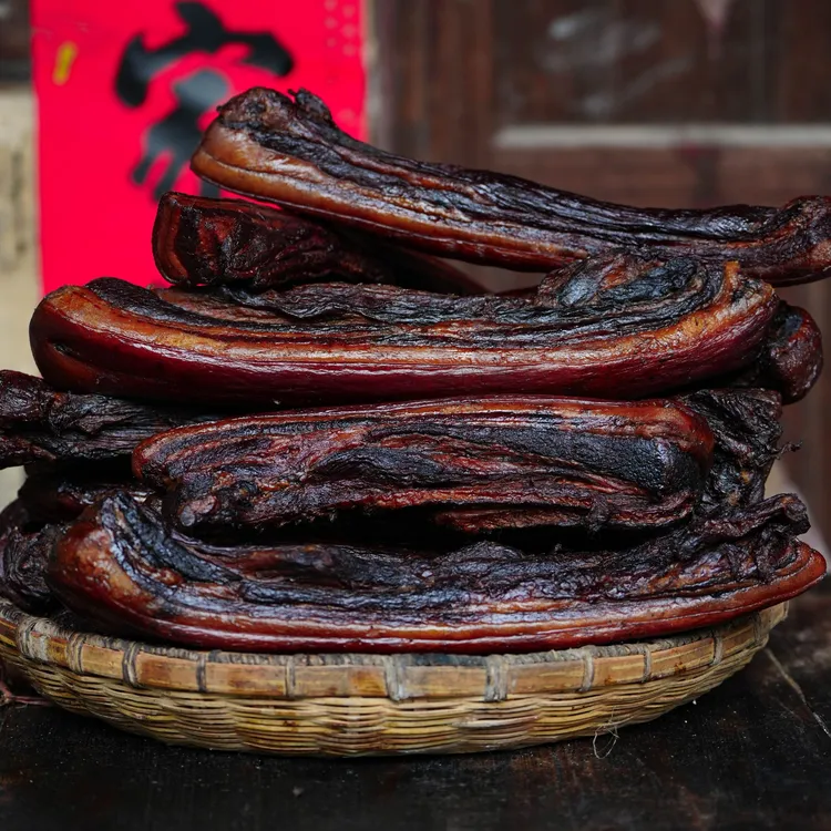 【五花腊肉】湖南邵阳农家柴火烟熏腊肉柴火腊肉土猪腊肉湘西腊味