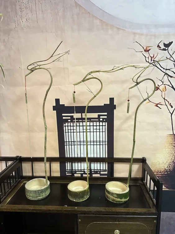 竹子龙挂香蛟龙得水香炉挂炉家用香薰炉茶室摆件龙头挂香架竹