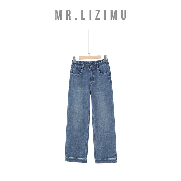 李子木先生牛仔裤女款爆款2025新款直筒小个子直筒穿搭显瘦显直