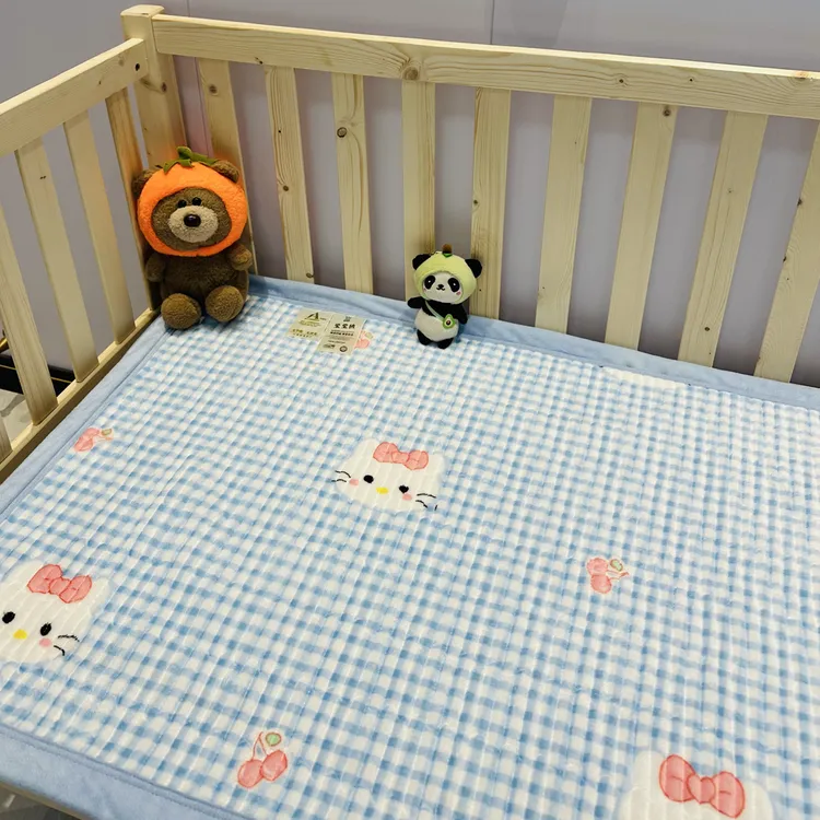 A类 牛奶绒幼儿园床垫 儿童加绒宝宝拼接薄垫床单 可定制 70*140