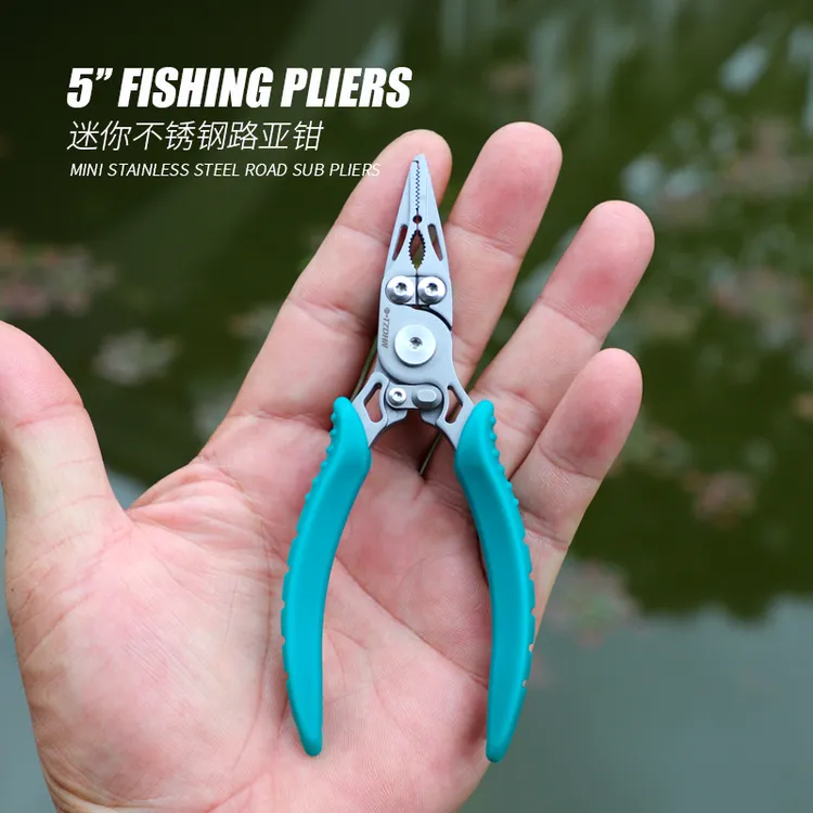路亚钳子多功能绑钩取鱼钩新款微物摘钩剪线不锈钢专用钓鱼钳剪刀