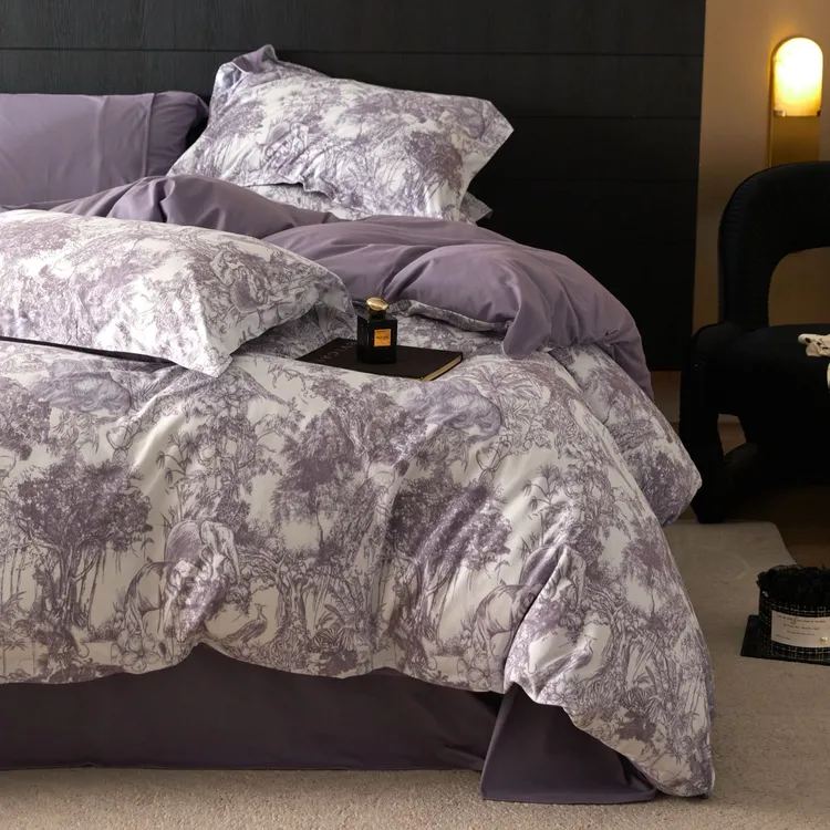 新款A类保暖羽零™空气拉绒加厚无印风四件套牛奶绒床上用品双人