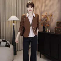 LMENY“静奢V领西装”利落优雅V领精致裁剪不易皱显瘦西装25CW013