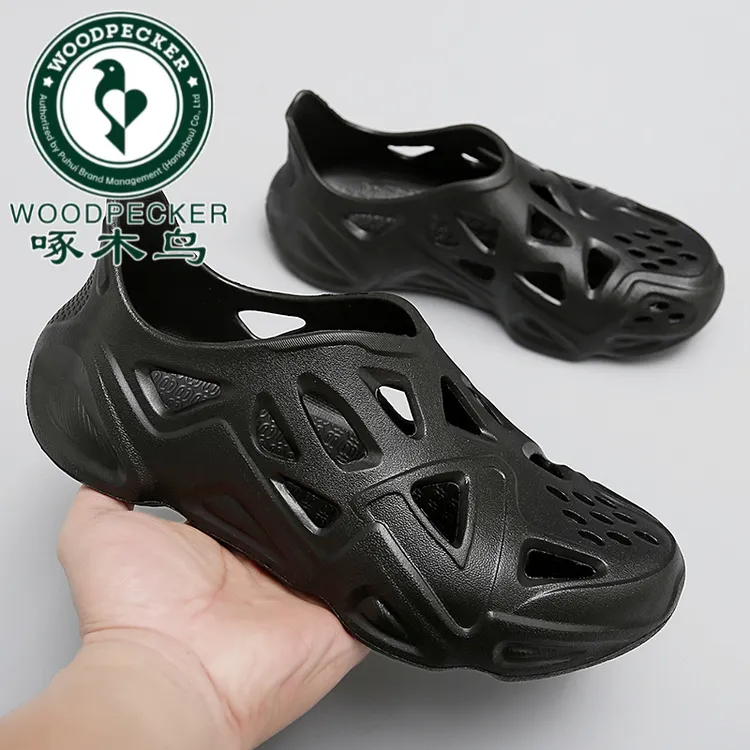 啄木鸟爆款洞洞鞋夏季软底防滑凉鞋沙滩鞋休闲轻便鞋子时尚童鞋韩