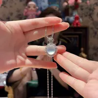翡翠吊坠(赠链)18K金镶嵌
