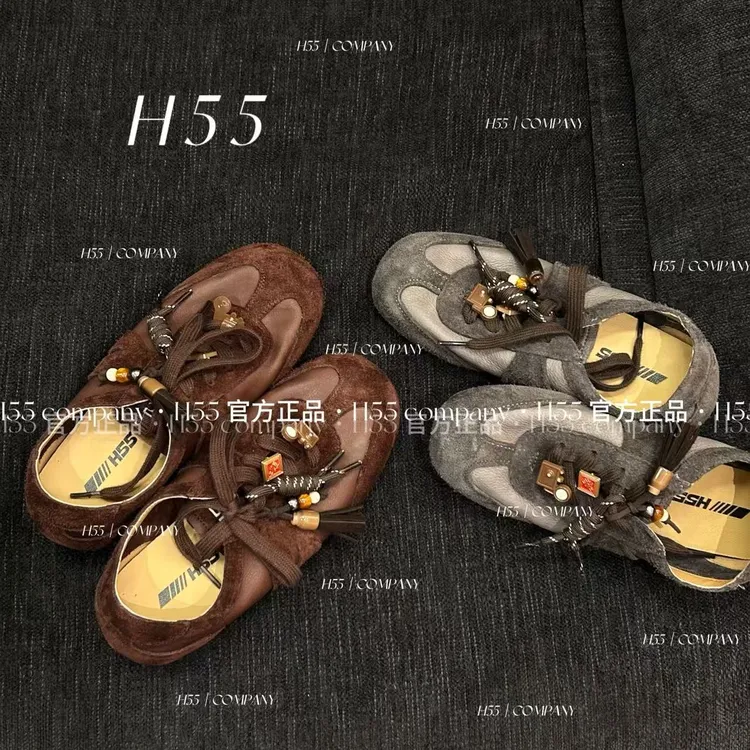 H55-薄暮邮局-高配置可拆卸挂件中式古典德训鞋3cm19-2717-RD