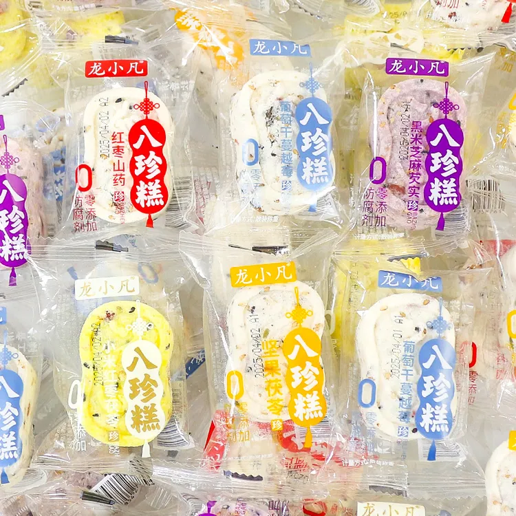 龙小凡坚果茯苓八珍糕无添加红枣山药芡实薏米糕点心面包零食小吃