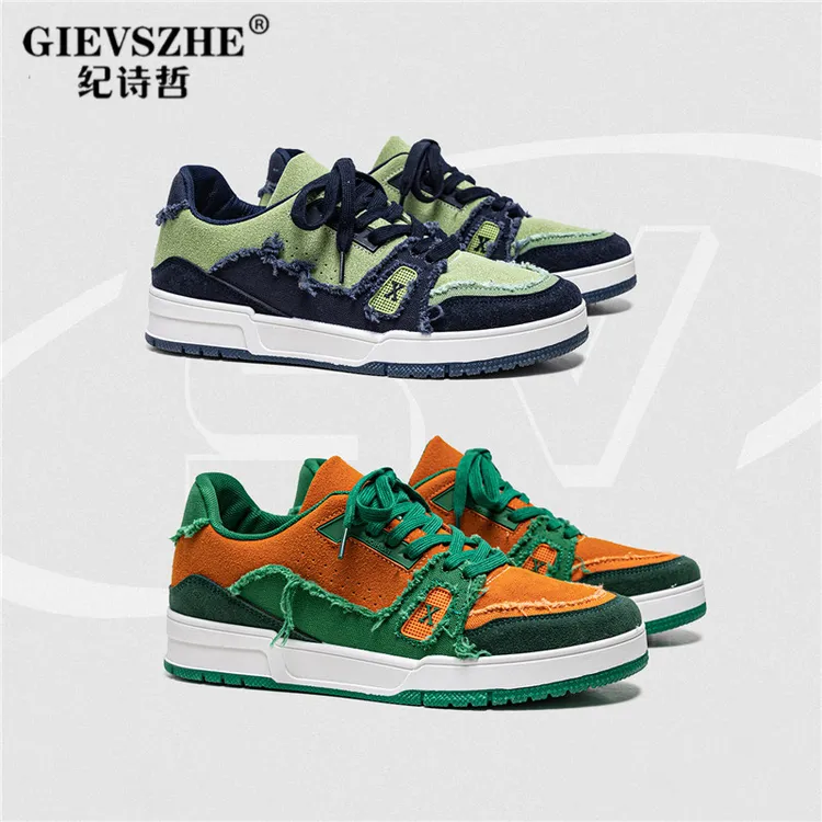 纪诗哲潮鞋男鞋复古秋季休闲运动极男秋季秋季男士透气板鞋