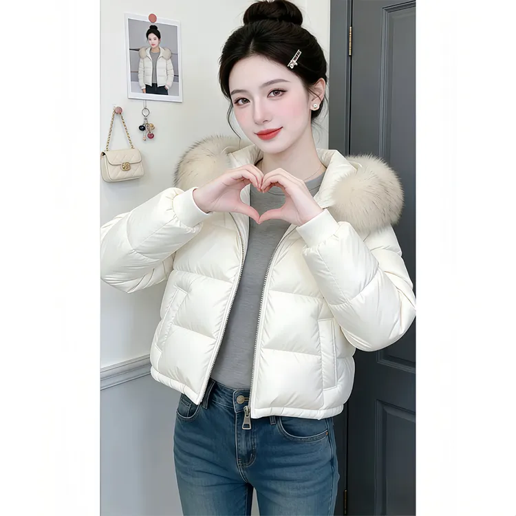 冬季新款加厚保暖棉服女气质轻熟风减龄棉衣外套设计感面包服棉袄