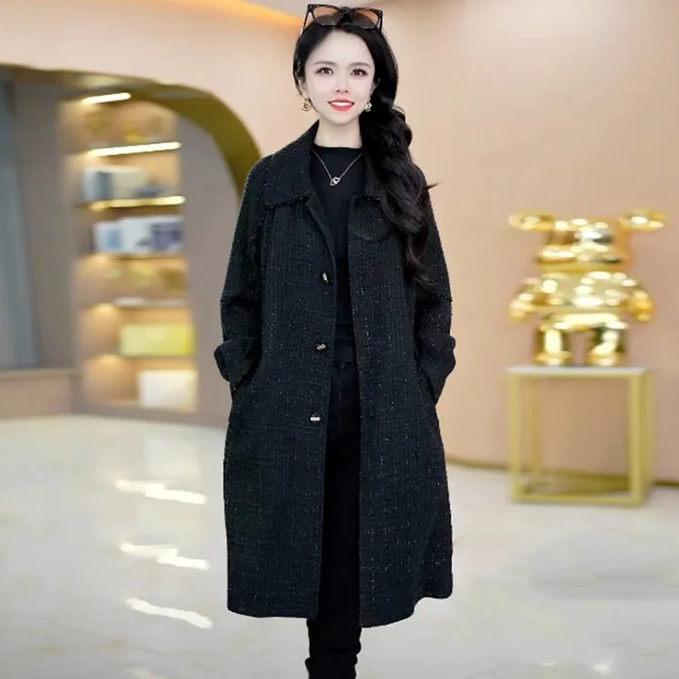 轻奢秋季高贵气质风衣外套女2025新款爆款时尚洋气百搭中长款上衣