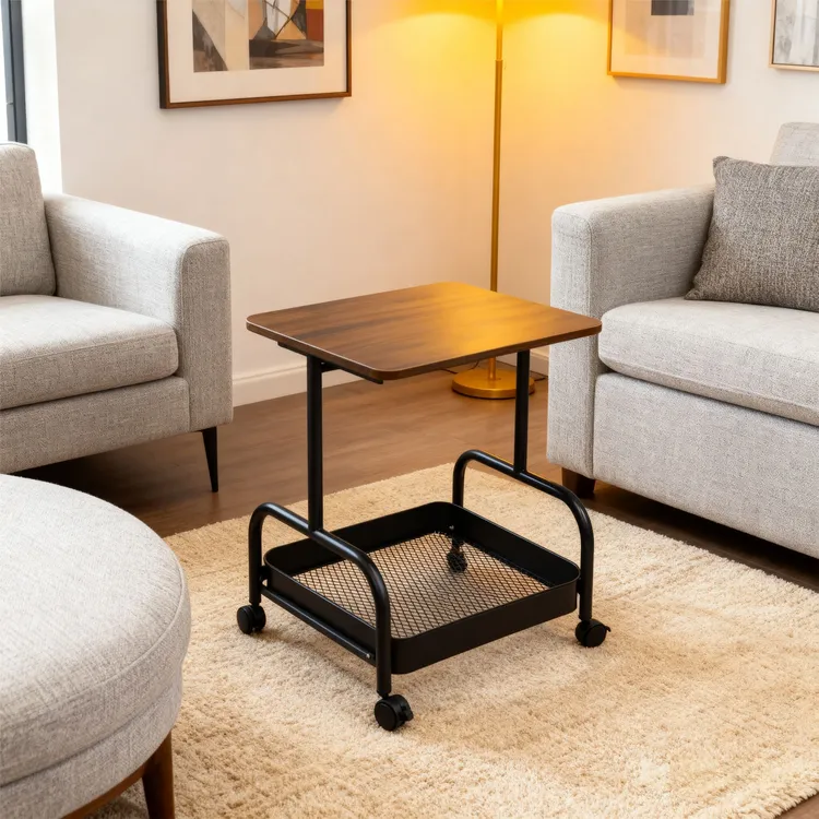 【置物架】简约风新古典茶几客厅简易推车边桌北欧可移动创意家用