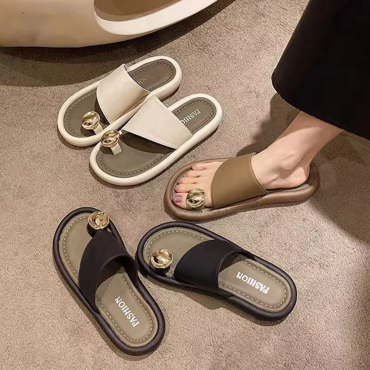 2025新款时尚小众百搭ins夏季套趾装饰网红法式韩版