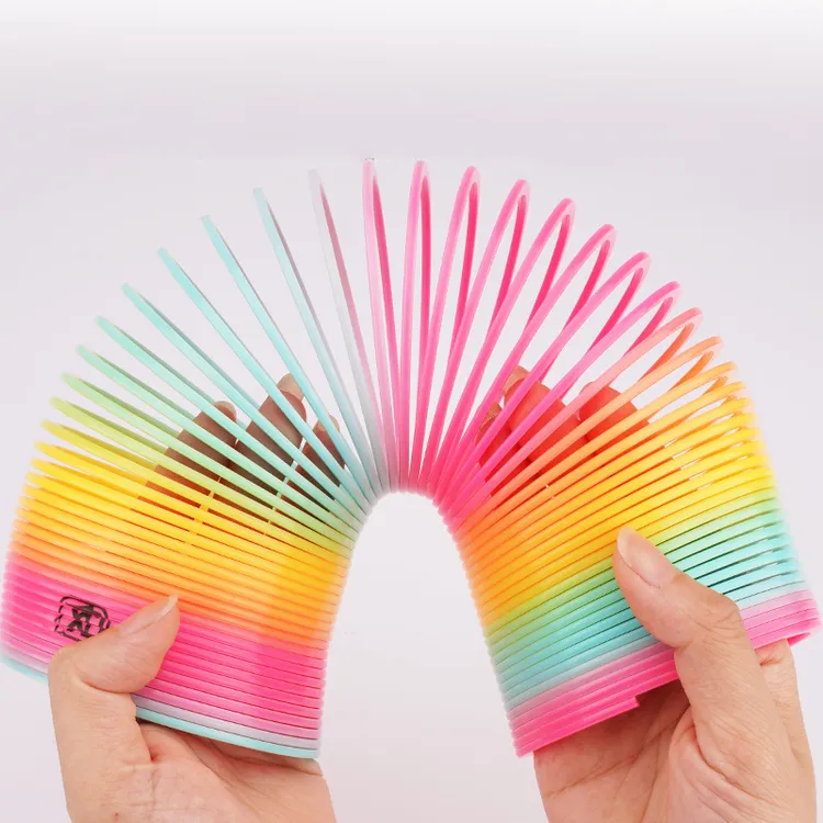 特大号启星彩虹圈10CM暑假热卖玩具教程杂耍呼啦圈弹簧圈