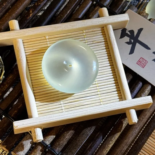 岫玉 平安扣吊坠 高透度 高品质 配绳子 礼物 平安好运