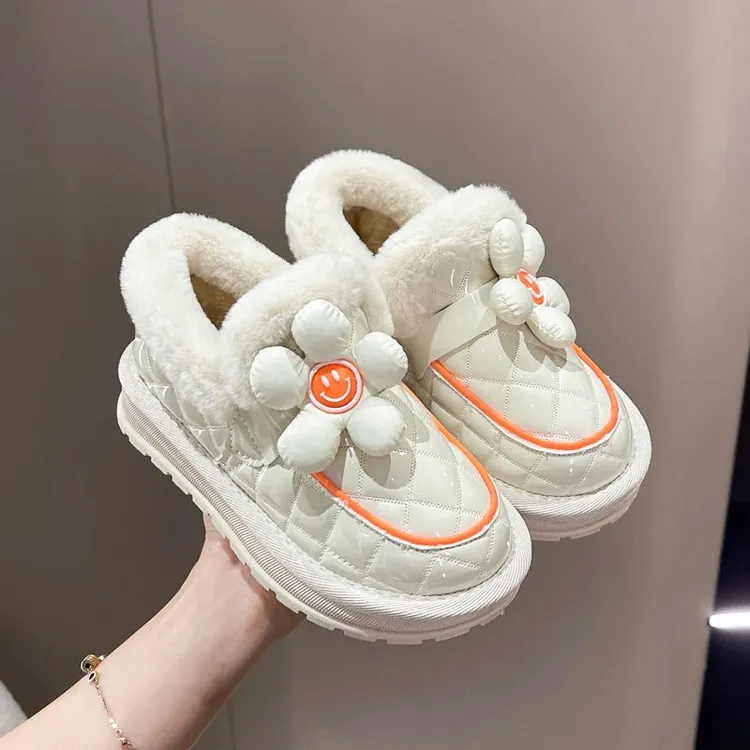 儿童鞋老爹鞋女2025秋冬季小白鞋加绒白色男童运动鞋春