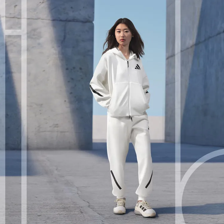 adidas阿迪达斯女子情人节W Z.N.E. FZ双旦礼针织外套JE7849