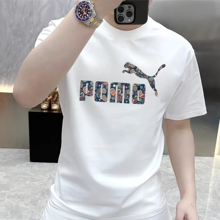 高端美式短袖t恤男士2025潮牌新款夏季潮流印花痞帅百搭上衣男款