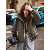 连帽撞色羽绒服外套2025年冬季新款90绒上衣女装SXYRF25128