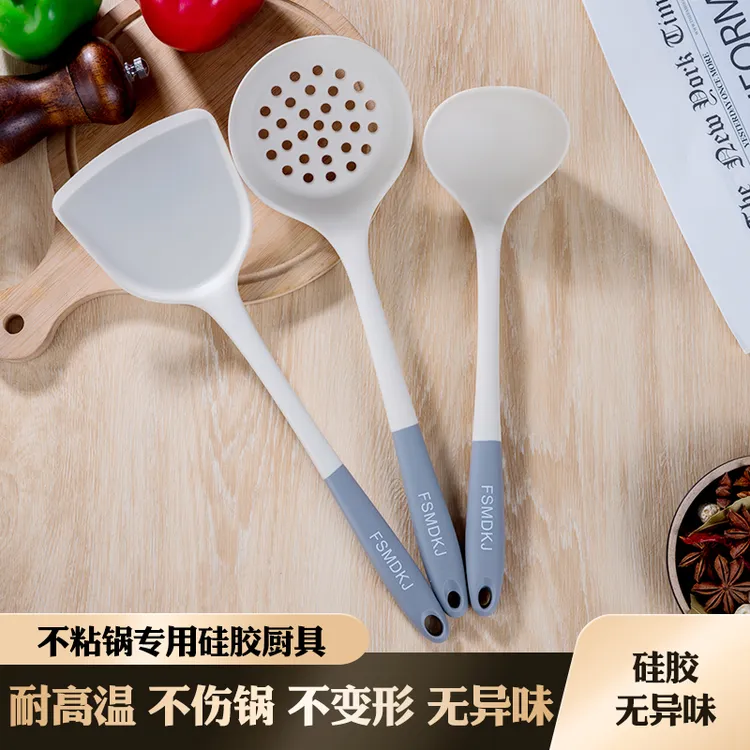 食品级硅胶铲子不粘锅专用锅铲耐高温硅胶铲子护锅家用炒菜铲汤勺