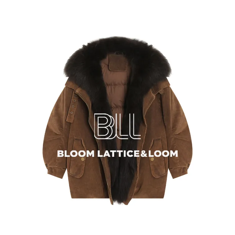 PCNY不理理“旧梦狐影”匈牙利90白鹅绒＋狐狸毛毛领鹅绒服皮草外套