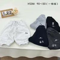 儿童加绒卫裤男女宝宝一体绒裤子秋冬新款潮范