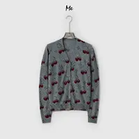 ME【驴100%绵羊毛樱桃衫】精纺羊毛奢牌造型显瘦时尚毛衣MESA1882