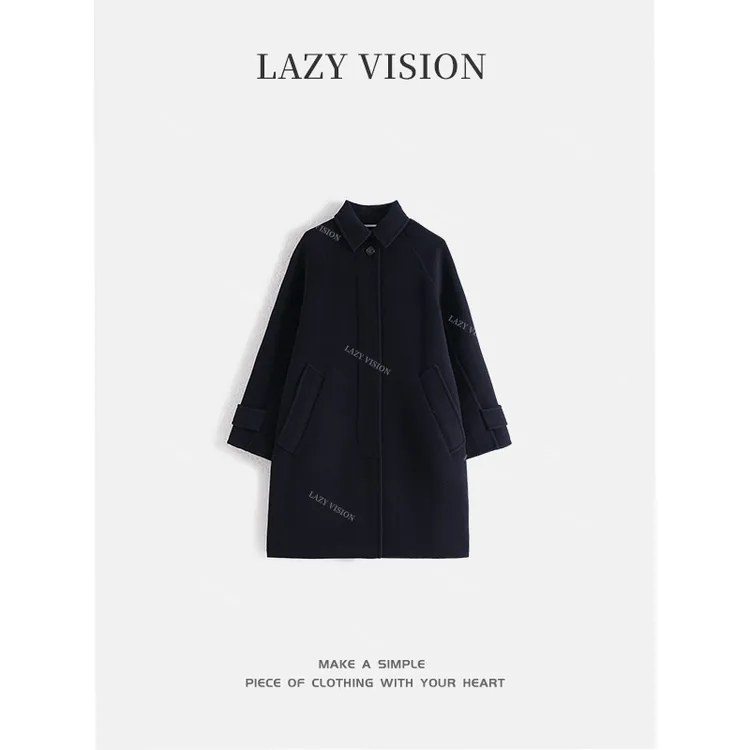 LAZYVISION/阿拉善山羊绒+澳洲羊毛秋冬大衣外套ZMD-29354