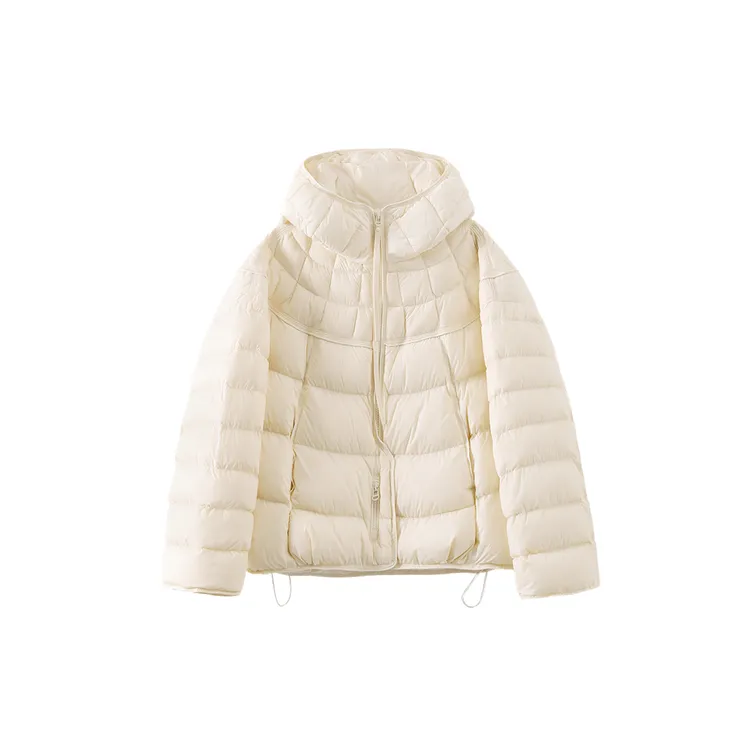 宿慕SUMU冬季经典百搭休闲连帽羽绒服外套2025新款连帽羽绒服6678