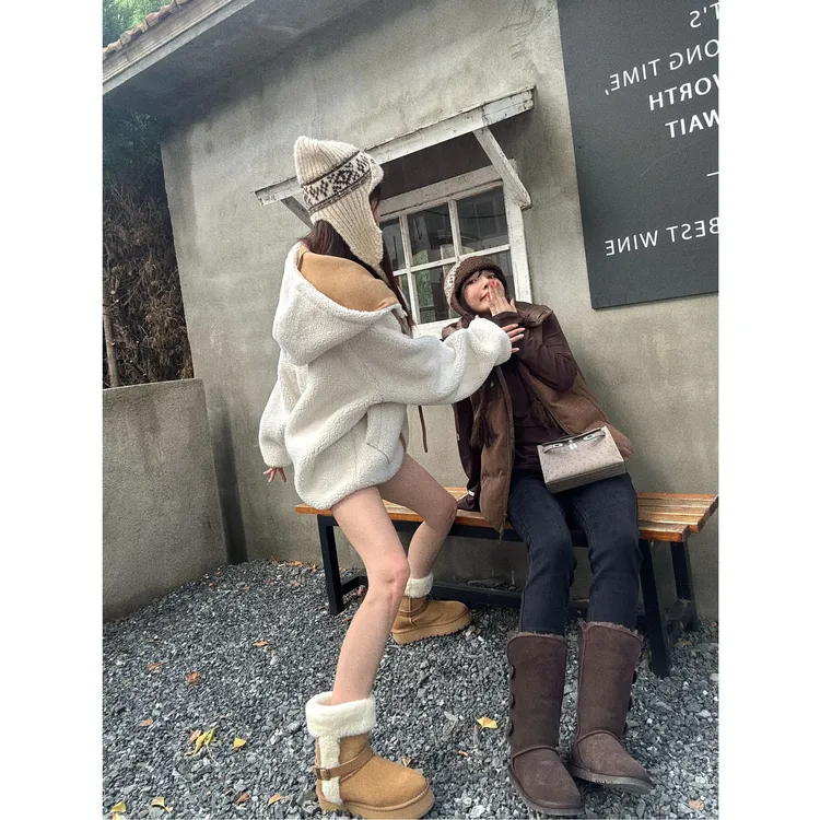 BETTER JOELAY-【灯芯绒拼】时尚开衫马甲棉服百搭休闲通勤Z5314