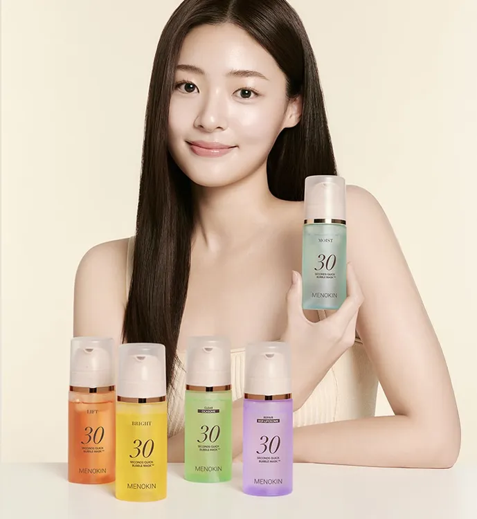【只售正品】爆款韩国进口menokin泡沫面膜30秒焕发水光爽肤水舒缓