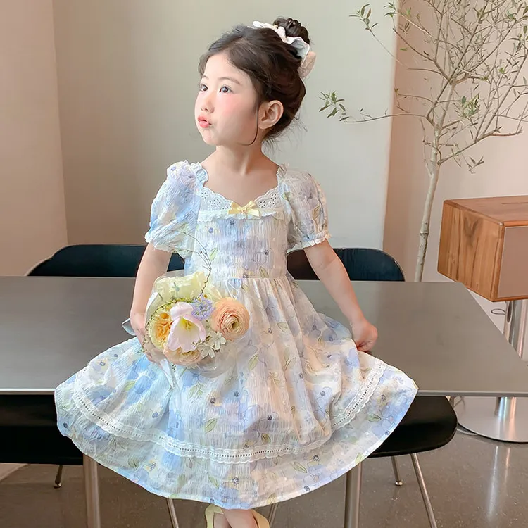 女童装2025新款洋气3-6岁裙子爆款轻奢吊带婴儿学院风公主薄款