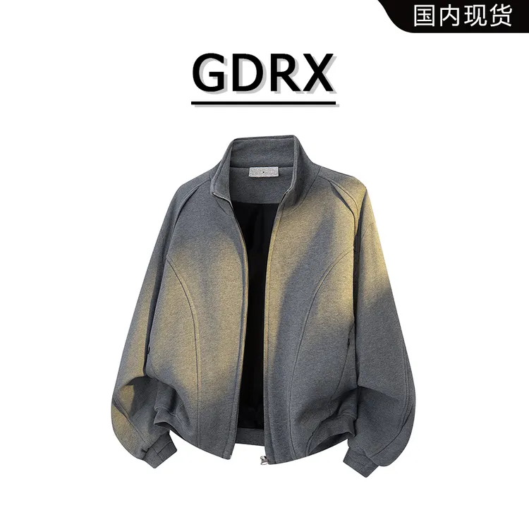 GDRX立领简约男款夹克外套2025秋季新款常规宽松百搭潮流轻奢男装