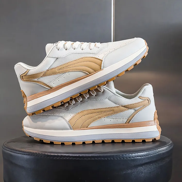 阿甘男鞋2025春夏季双网透气百搭休闲运动韩版潮流厚底阿甘鞋板鞋