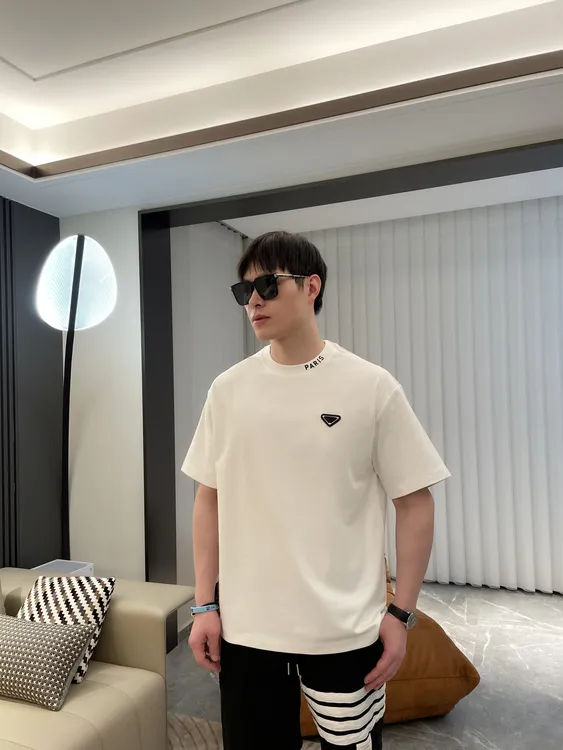 新款秋冬打底重磅美式轻奢潮痞帅爆款情侣宽松高级感男士t恤短袖