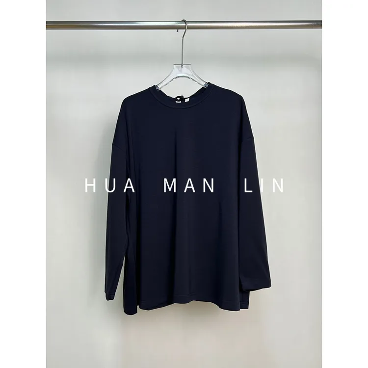 【花满林】圆领后面系带净版秋冬打底上衣22899