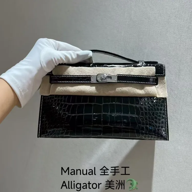 【凯一代姐鳄鱼纹】真皮斜挎小包女士单肩包2025春季新款牛皮手提包