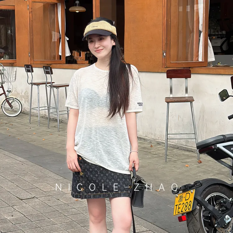 5MDT033【行走的空调【MIRCHE】进口面料套头圆领纯色羊毛上衣