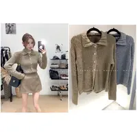 【可露丽少女】 翻领韩系毛衣