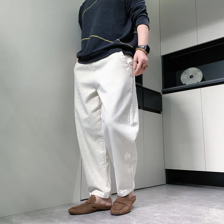 【六哥原创】设计款潮流纯色女款加绒冬季复古港风时尚休闲哈伦裤