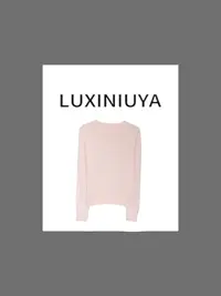 【LUXINIUYA】100%羊 毛罗威纯色细腻长袖上衣#CX2319