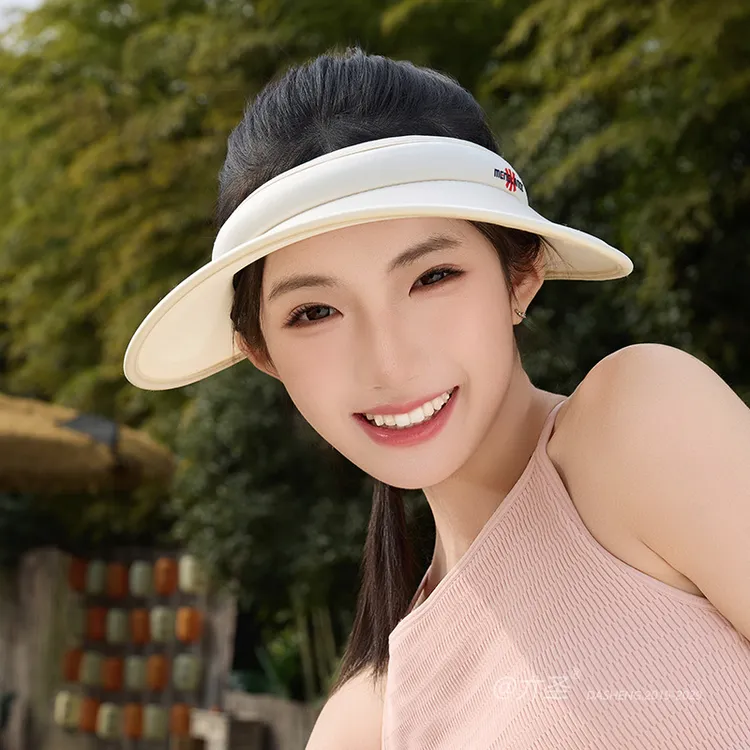 帽子女夏季大帽檐遮阳防晒帽防紫外线空顶帽遮脸2025新款太阳帽
