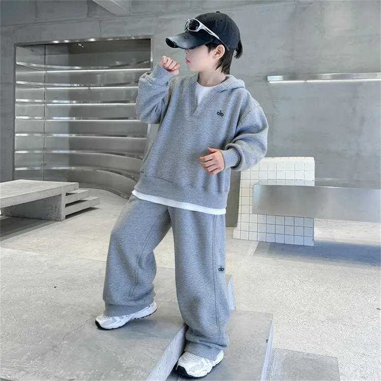 男童春秋款套装2025新款秋季卫衣中大童儿童男孩秋装酷帅气时髦潮
